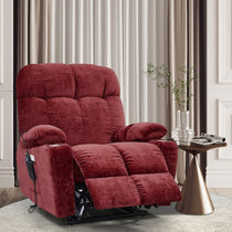 Red best sale massage recliner